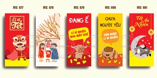 SET 5 bao LÌ XÌ tết 2021