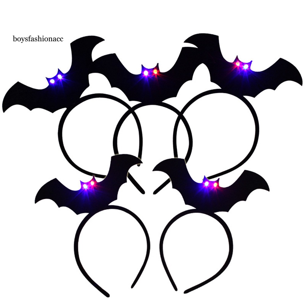 Cài tóc hình dơi phát sáng cho tiệc Halloween