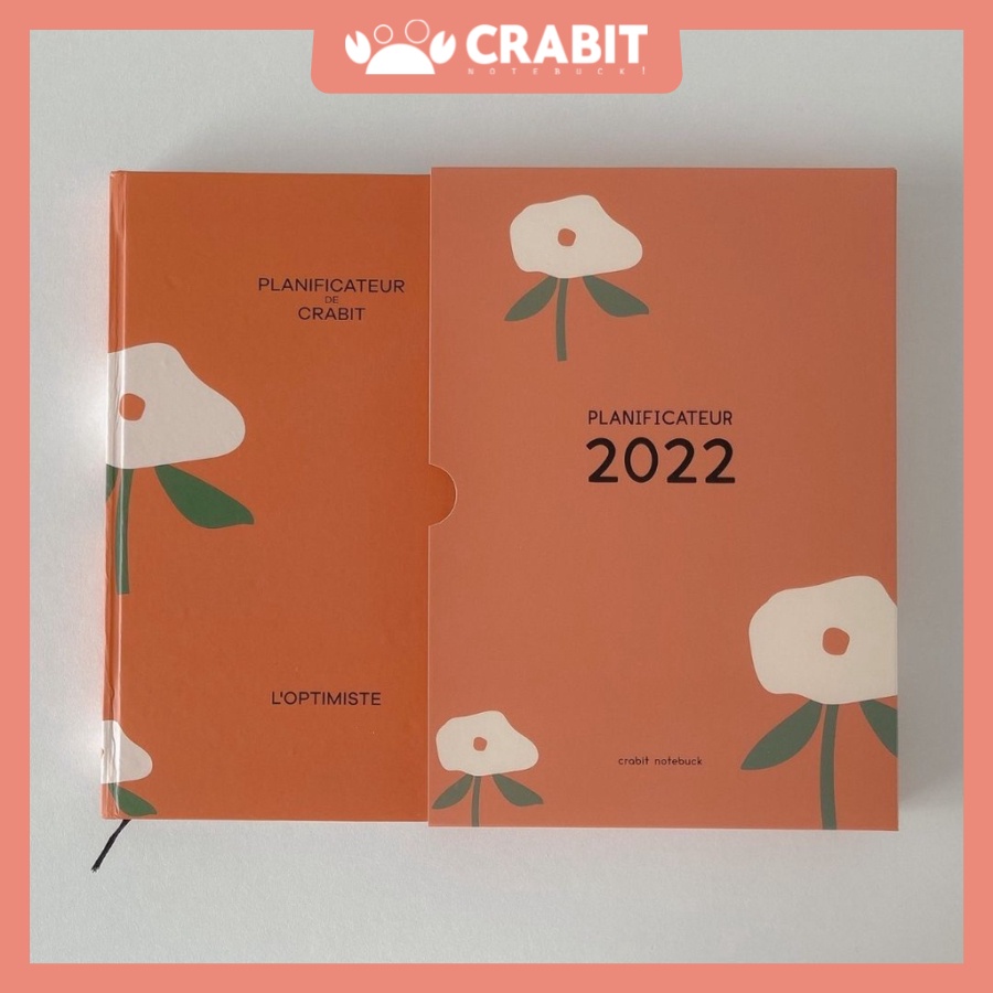 Sổ lịch Crabit Planner 2022 Special Edition - Hoa đỏ