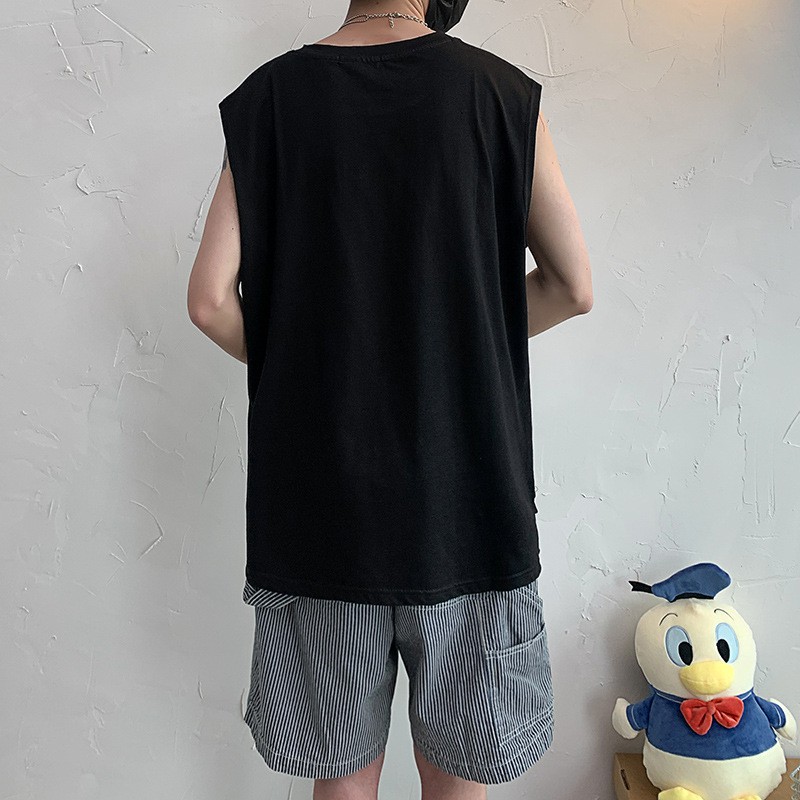 Áo Thun Thể Thao Nam Không Tay In Chữ Size M-3Xl