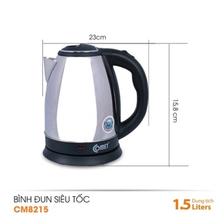 Bình đun siêu tốc mini COMET 1.5lit CM8215