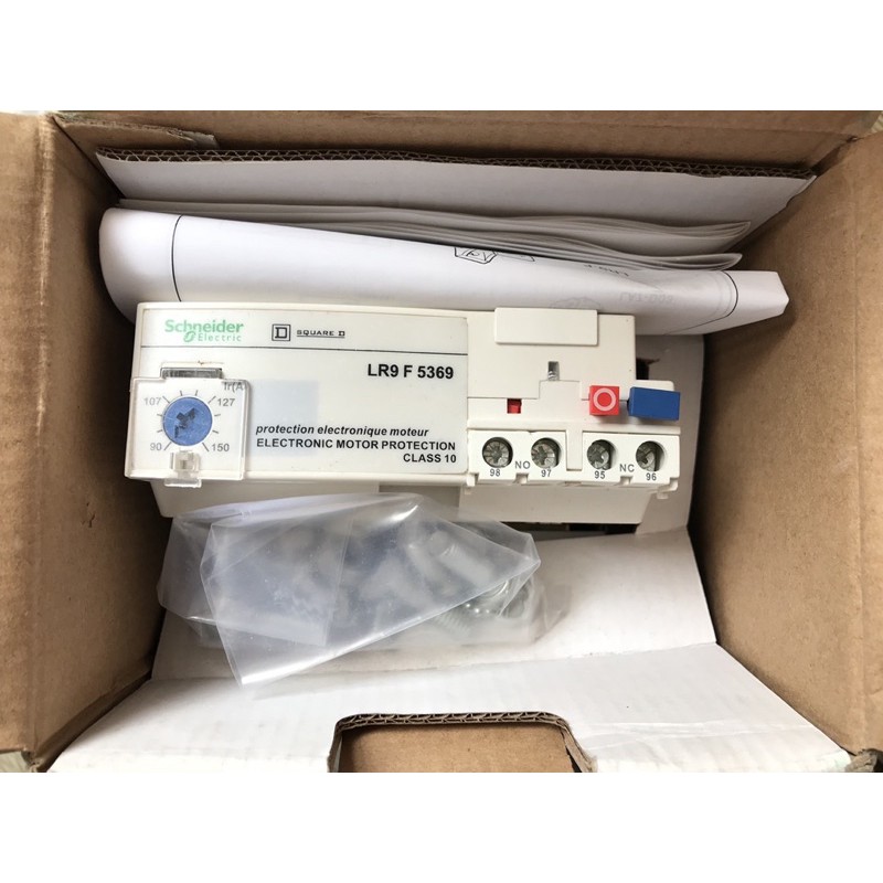 Rơ le nhiệt Schneider  LR9-F5369 LR9F5369 (90-150A) cho contactor LC1F115~LC1F185, 90~150A