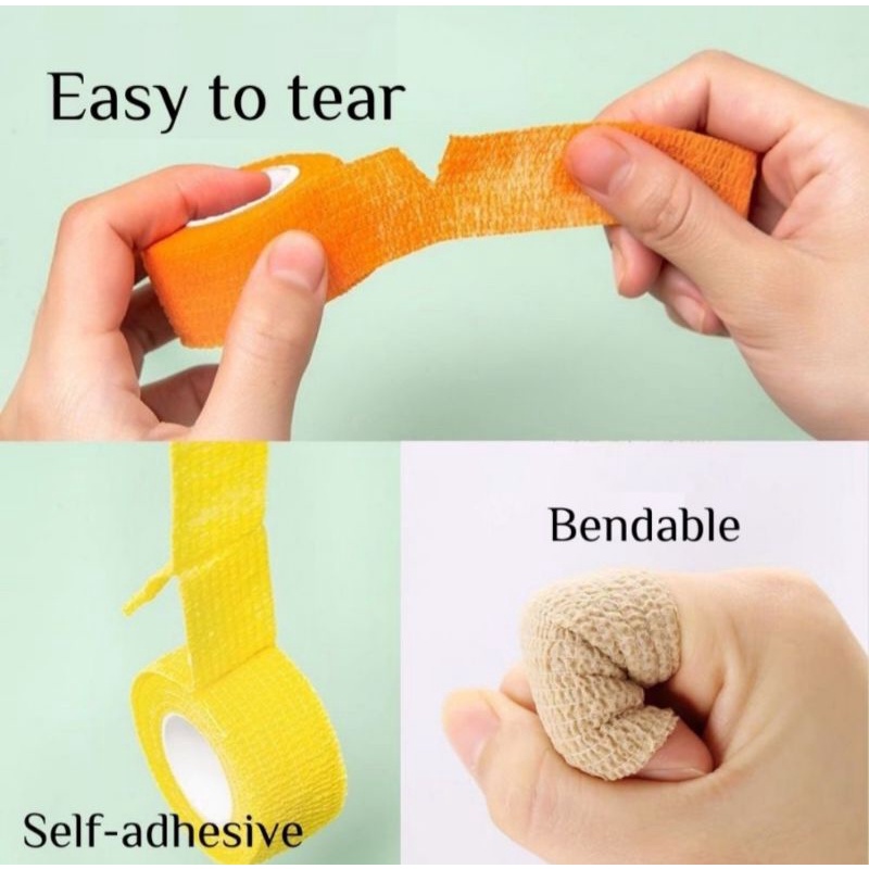 BĂNG DÍNH QUẤN TAY, CHÂN, KHỚP TỰ DÍNH CHỐNG MỎI, CHAI TAY KHI VIẾT VÀ TẬP THỂ THAO