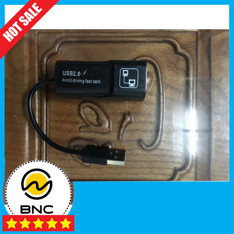 [ZIN] USB LAN 2.0/ USB 2.0 Ethernet Adapter 10/100/1000Mbps (mầu đen)