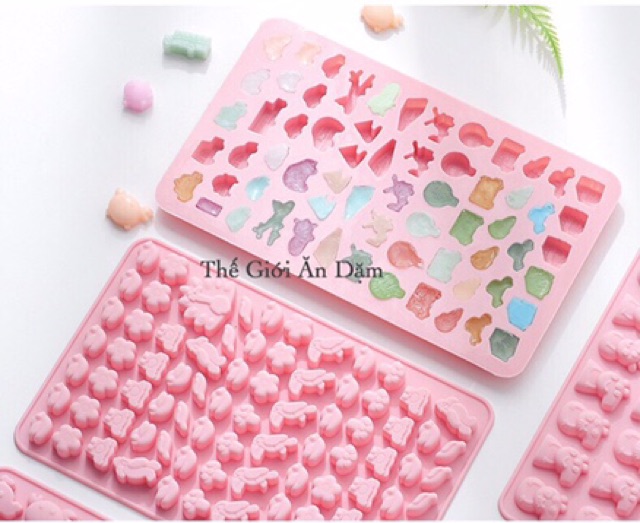 Khuôn Kẹo Dẻo Silicon PASTEL ( Nhiều hình)