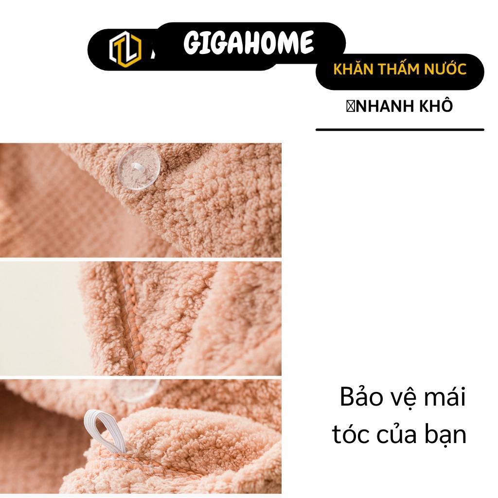 Khăn Quấn Tóc GIGAHOME Khăn Ủ Tóc Nhanh Khô Siêu Tốc, Hút Ẩm Và Thoáng Khí 8755