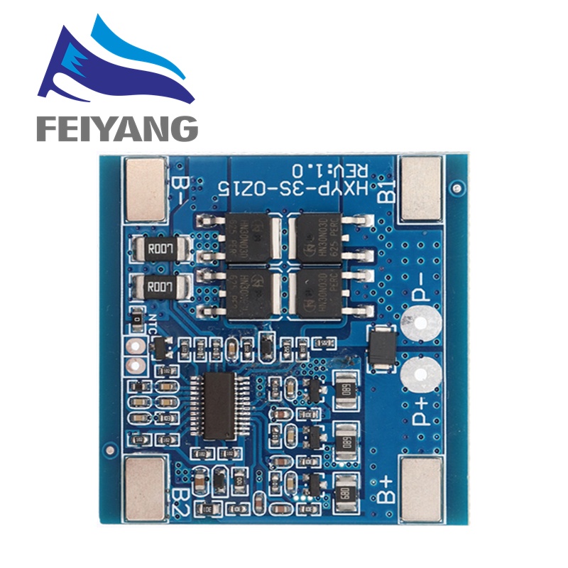 Bảng Mạch Bảo Vệ Pin Lithium 3S 12V 15A / 20A 25A BMS 18650 11.1V 12.6V Kèm Điều Khiển Nhiệt Độ