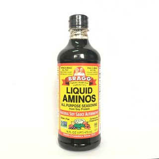Chế phẩm giải độc cây trồng, nước tương xì dầu không biến đổi gien  BRAGG LIQUID AMINOS 473ML.