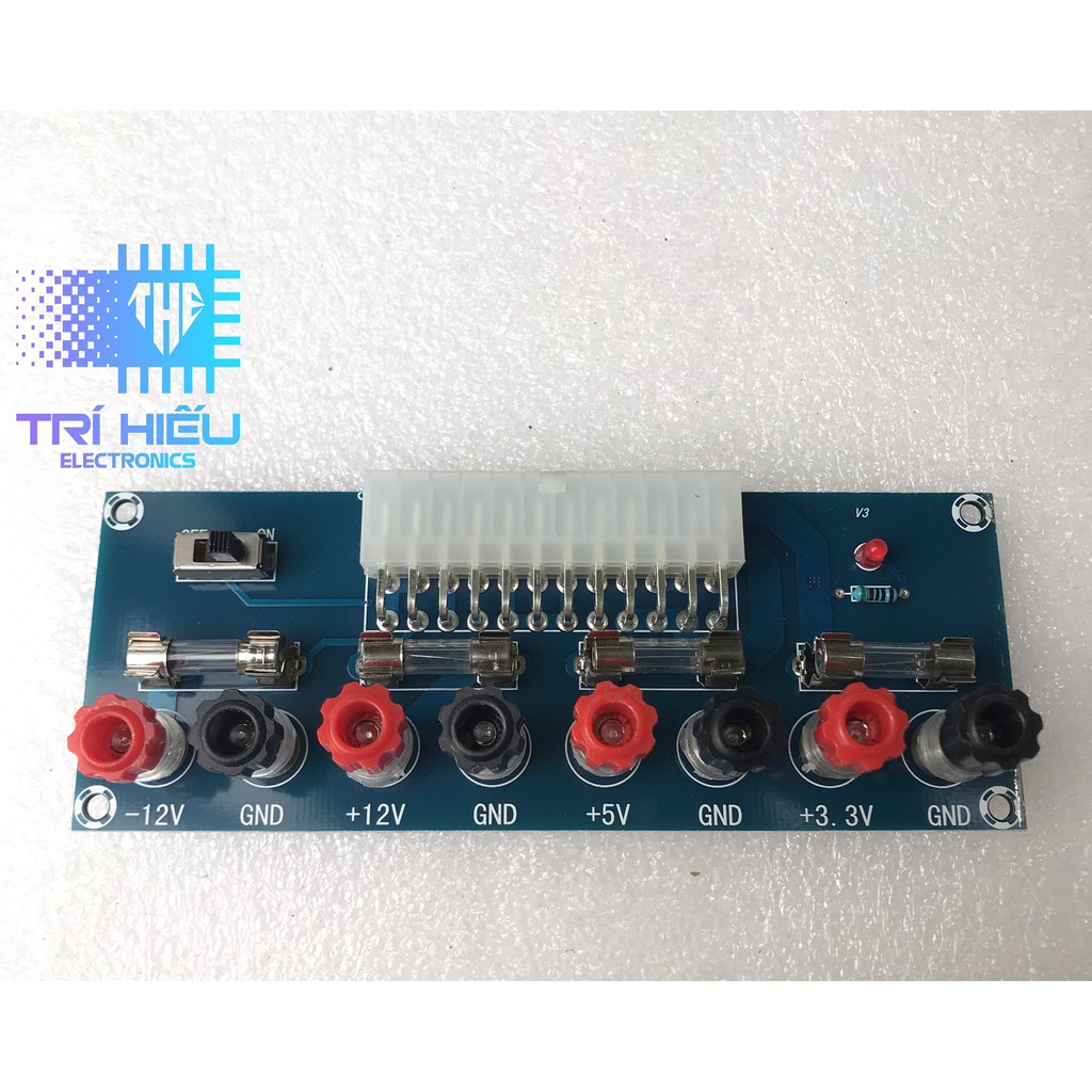 Mạch cấp nguồn chế từ nguồn máy tính , ra nguồn chân ITX | Breakout board nguồn ATX