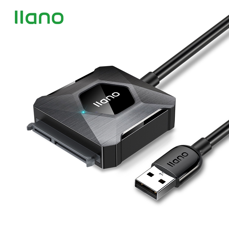 Dây cáp llano chuyển đổI SATA sang USB 3.0 tích hợp đầu chuyển đổi UASP dành cho đĩa cứng SSD 2.5/3.5 inch chuyên dụng