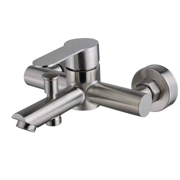 Củ sen tắm nóng lạnh INOX 304 kiểu dáng tay trúc đủ bộ( củ sen + chân Z + ốp che) siêu bền, chống hoen gỉ