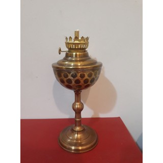 Đèn dầu bằng đồng cao 17cm