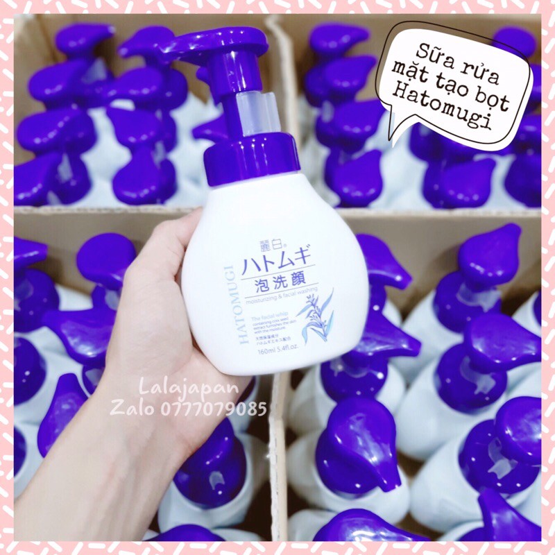 Sữa rửa mặt tạo bọt Hatomugi Nhật Bản