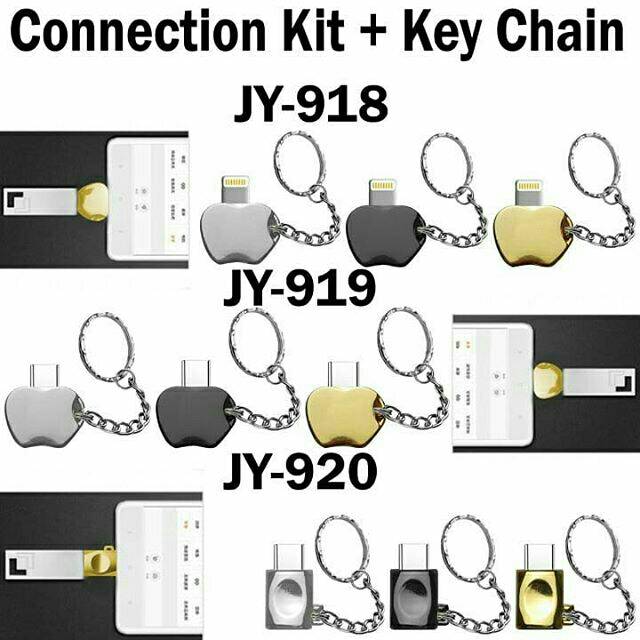 Bộ Chuyển Đổi Micro Usb Sang Iphone + Móc Khóa Jy918