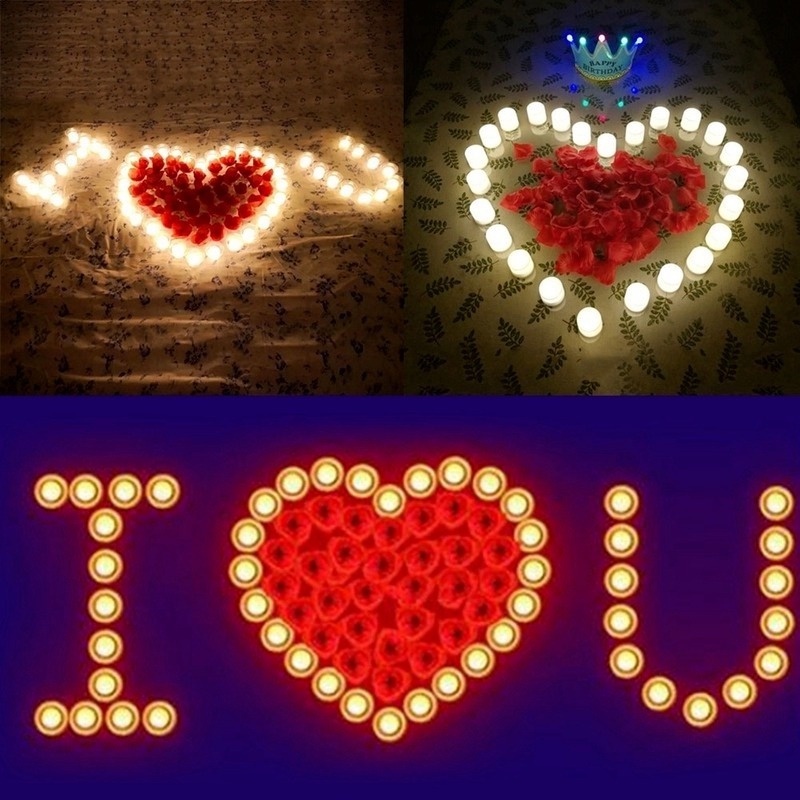 Đèn LED Hình Nến Trang Trí Tiệc Cưới Lãng Mạn