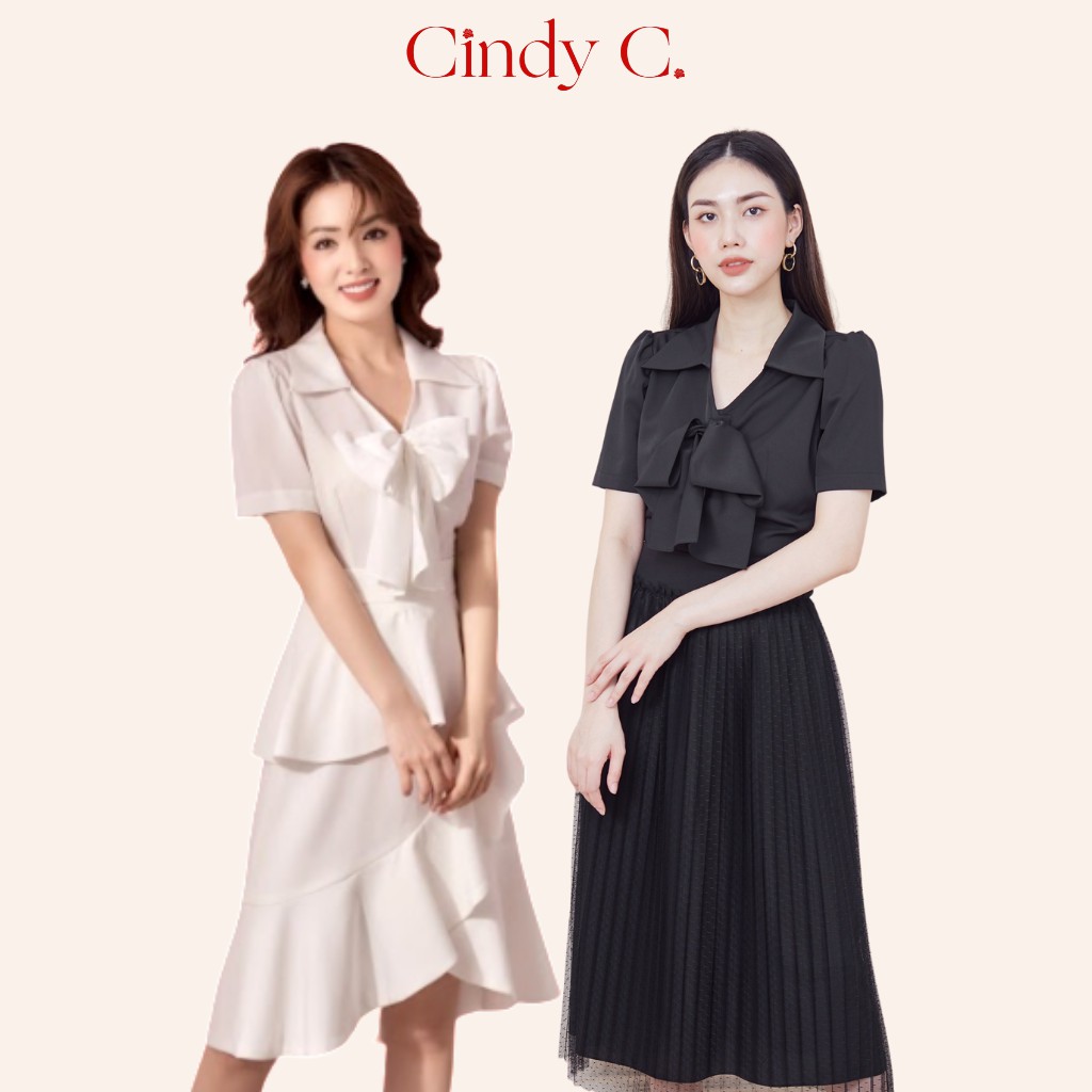 Set Áo Kèm Chân Váy Madeline Đen Cindy C 489BK01/560BK01