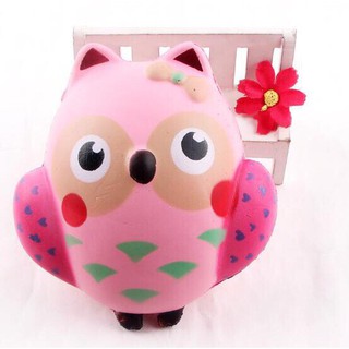 Đồ chơi Squishy cú mèo hồng đáng yêu hết cỡ ( nguyenhuyen9916 )