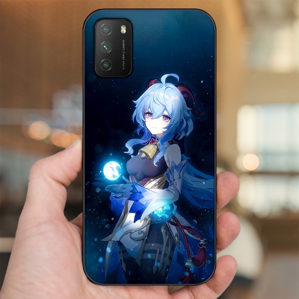 Ốp lưng Xiaomi Poco M3 viền đen in hình Ganyu Genshin Impact