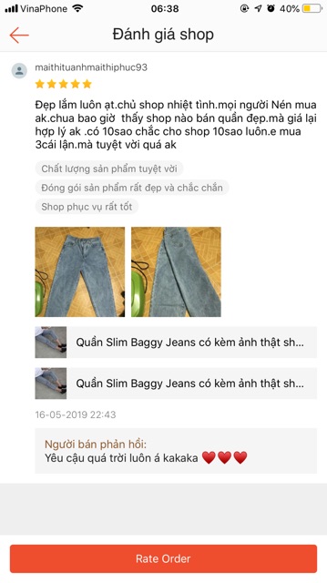 Quần Slim Baggy Jeans rách gối sole kèm ảnh thật hàng sẵn