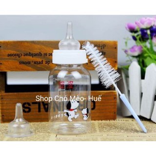 BÌNH BÚ SIZE NHỎ VÀ SIZE TO CHO CHÓ MÈO
