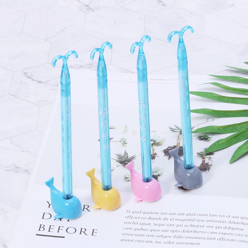 Bút Mực Gel Hình Cá Voi Dễ Thương Vui Nhộn
