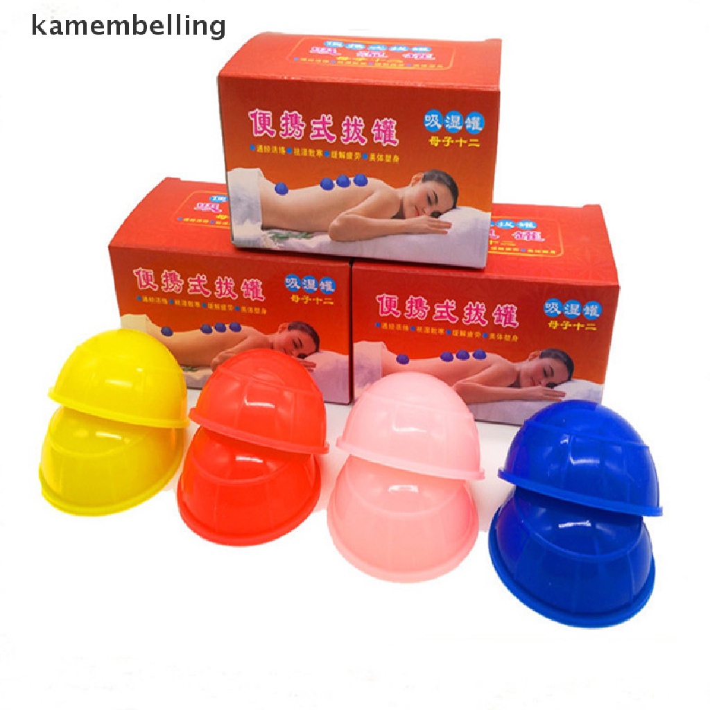 Set 12 Cốc Giác Hơi Silicone Mát Xa Chuyên Nghiệp