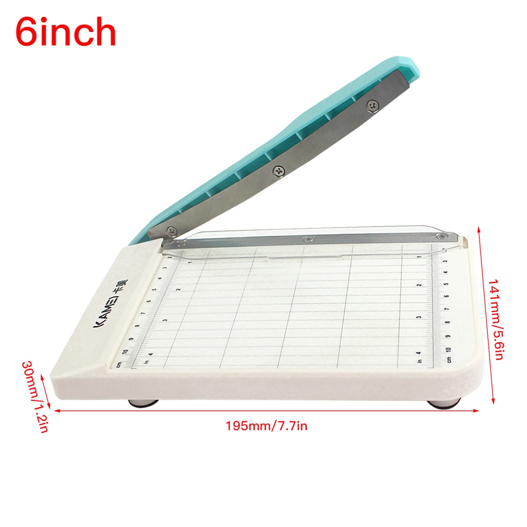 Bộ Dụng Cụ Cắt Giấy Hanie Màu Xanh Lam mini Hai Chiều Trang Trí Bàn Dễ Thương