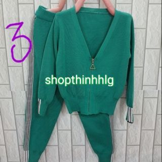 Bộ len khóa nữ quảng châu