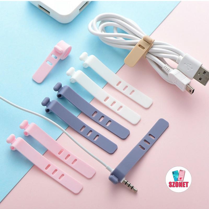 Set 4 phụ kiện giữ dây cáp gọn gàng từ silicon tiện dụng