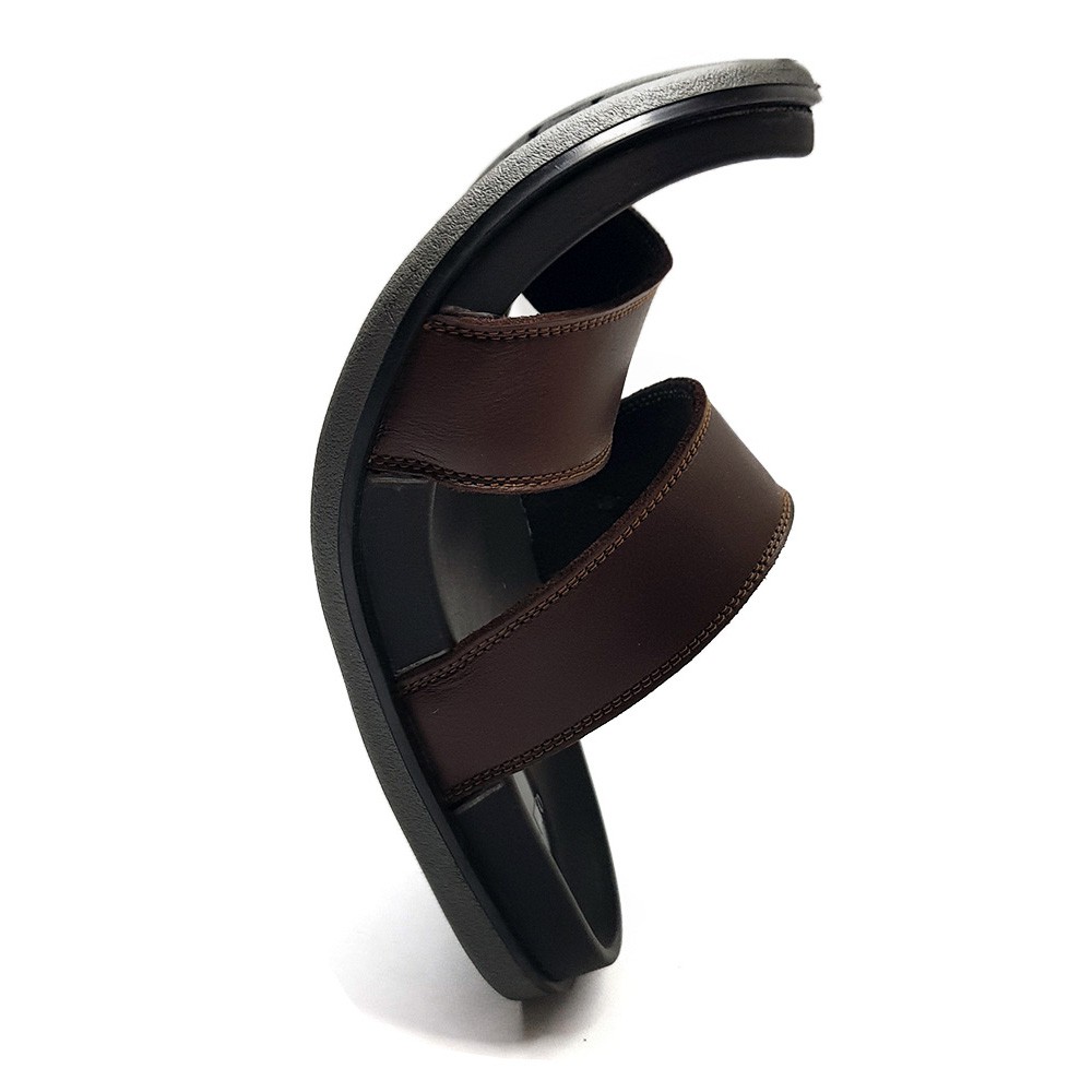 Dép Nam Da Thật Quai Ngang DE5816