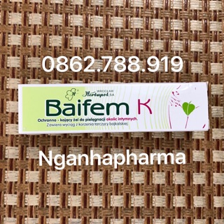 Gel phụ khoa kháng khuẩn ,nấm, viêm BaifemK