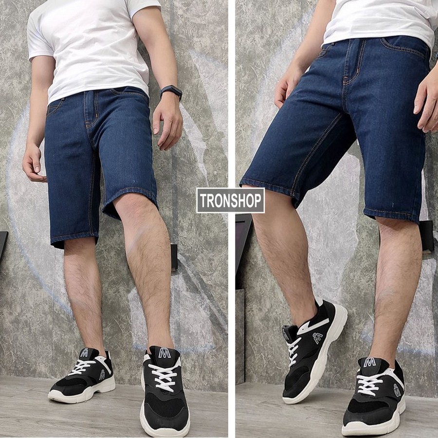 Quần short jean nam TS393 vải chất đẹp không phai màu đẹp Tronshop