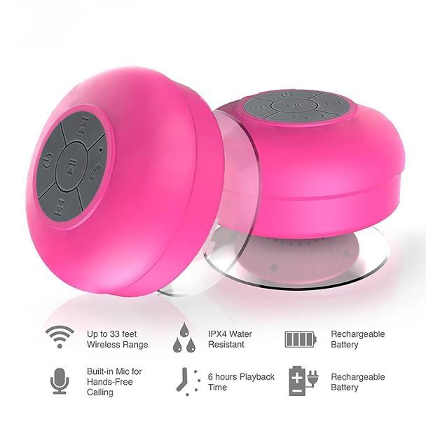 Loa mini, Loa Bluetooth gắn tường chống nước có chân hút chân không tiện dụng - Chất lượng âm thanh hoàn hảo