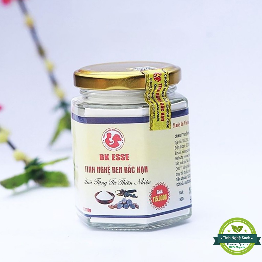 Tinh bột nghệ đen nguyên chất Bắc Kạn, Tinh bột nghệ đen cao cấp Bắc Kạn 110g, có chứng nhận Tiêu chuẩn Organic | BigBuy360 - bigbuy360.vn