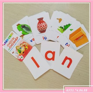 Thẻ Học Thông Minh Cho Bé 42 Thẻ Flash Card Tập Ghép Chữ Đánh Vần