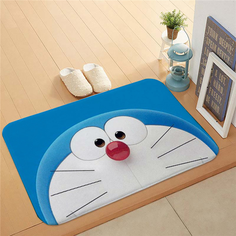 Thảm chùi chân chống trượt hình Doraemon đáng yêu 40x60cm