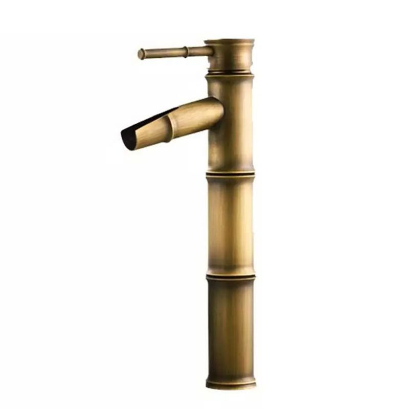 Vòi Nước Nóng Lạnh Bằng Tre Bền Bỉ Cho Bồn Rửa Nhà Tắm