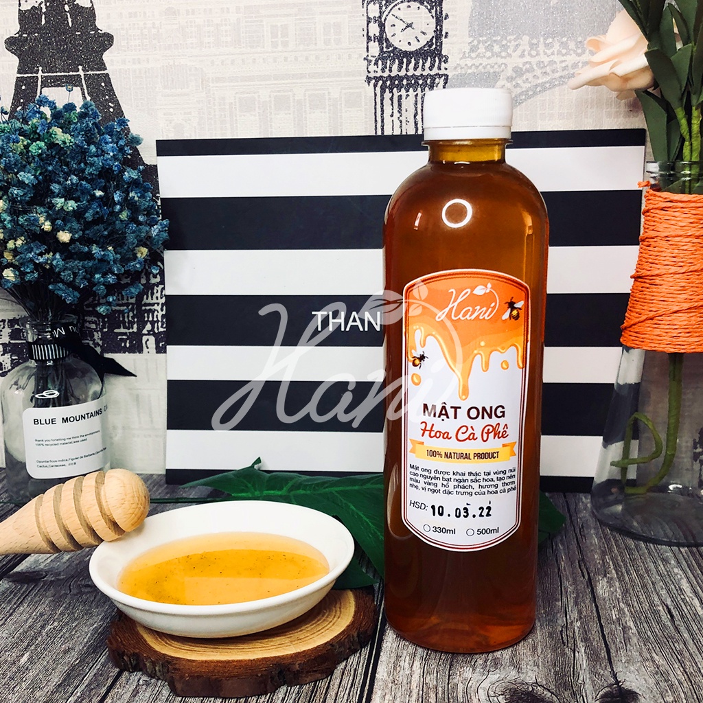 500ml Mật Ong Hoa Cà Phê Nguyên Chất Daklak, Hàng Chuẩn 100%, Cam kết chất lượng mật ong ngon ⛳ HANI FOOD