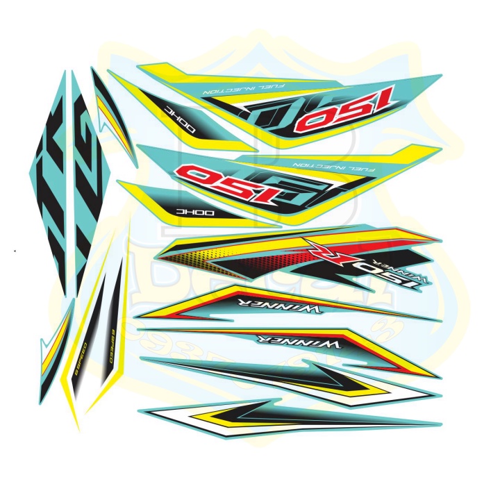 ( Quí khách vui lòng mang ra tiệm cho thợ dán ) Tem winner xanh ngọc