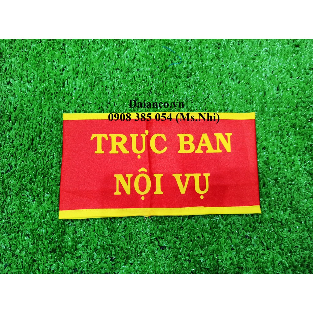 Băng rôn đeo tay chất liệu vải in nhiều nội dung