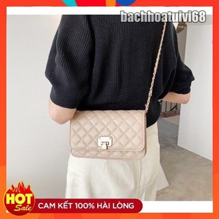 Túi xách đeo chéo nữ trần trám nắp gập siêu hot bh 484