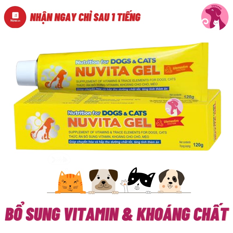 NUVITA GEL - Thức ăn bổ sung vitamin và khoáng chất cho chó mèo - Vimedim