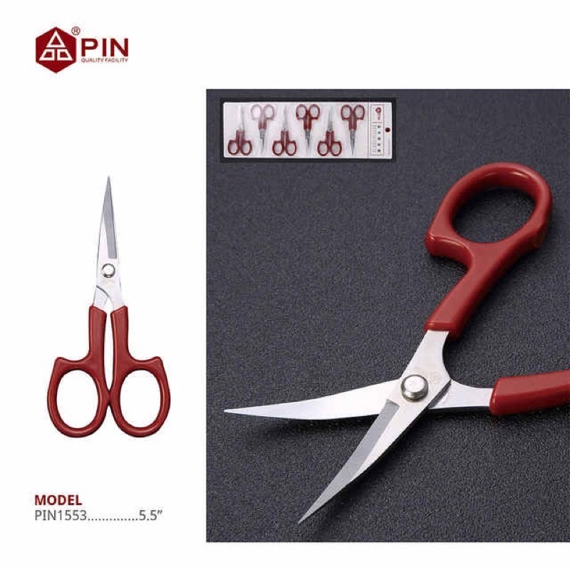 Kéo cắt chỉ mũi cong hãng Pin mã 1553 -Phụ Liệu may Vân Anh