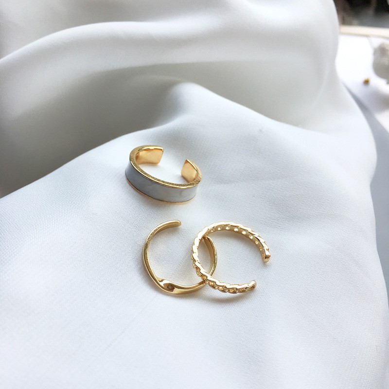 Set nhẫn xà cừ Novset, bộ 3 chiếc [ Novset_official ]