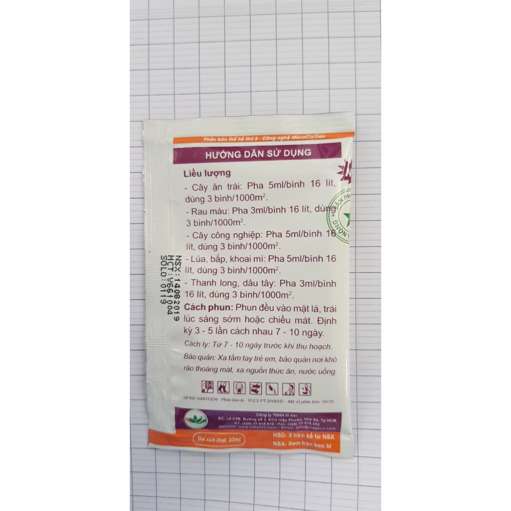 Phân Tím Chuyên dùng cho Thanh Long giúp nụ Phì Trái - Neo Trái