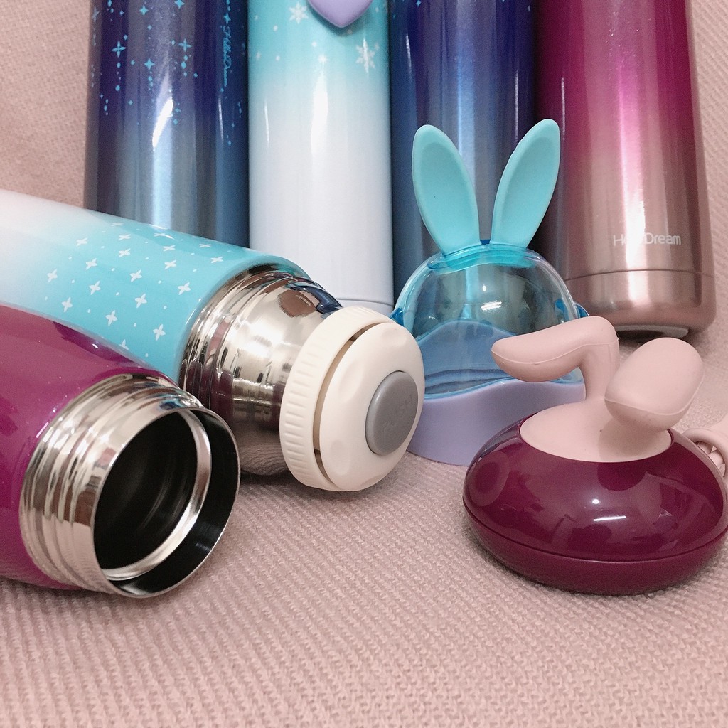 BÌNH GIỮ NHIỆT HELLO DREAM - TAI THỎ DỄ THƯƠNG – MÀU SẮC TRẺ TRUNG NĂNG ĐỘNG - DUNG TÍCH 320 - 350ML