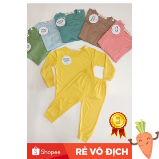 [Mã FASHIONT4FA giảm 10K đơn 50K] Bộ dài tay cài vai Minky Mom thun lạnh cho bé (6-19kg) cực đẹp MKM01