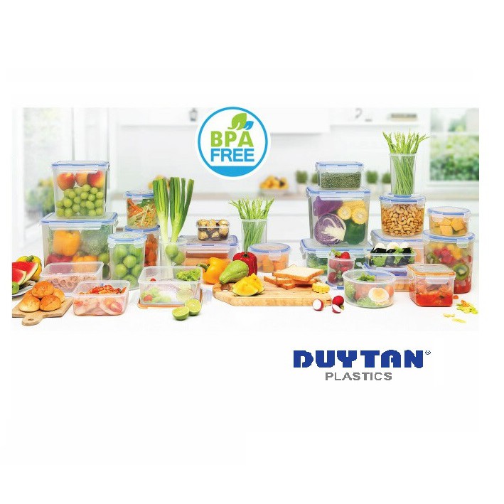 Hộp đựng thực phẩm chữ nhật nhựa DUY TÂN Matsu 2800ml (24 x 19 x 10 cm) - 03253