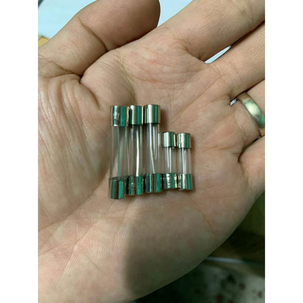Cầu chì ống thuỷ tinh các loại từ 0.5A-20A_ 250v 5x20mm_mới nhất