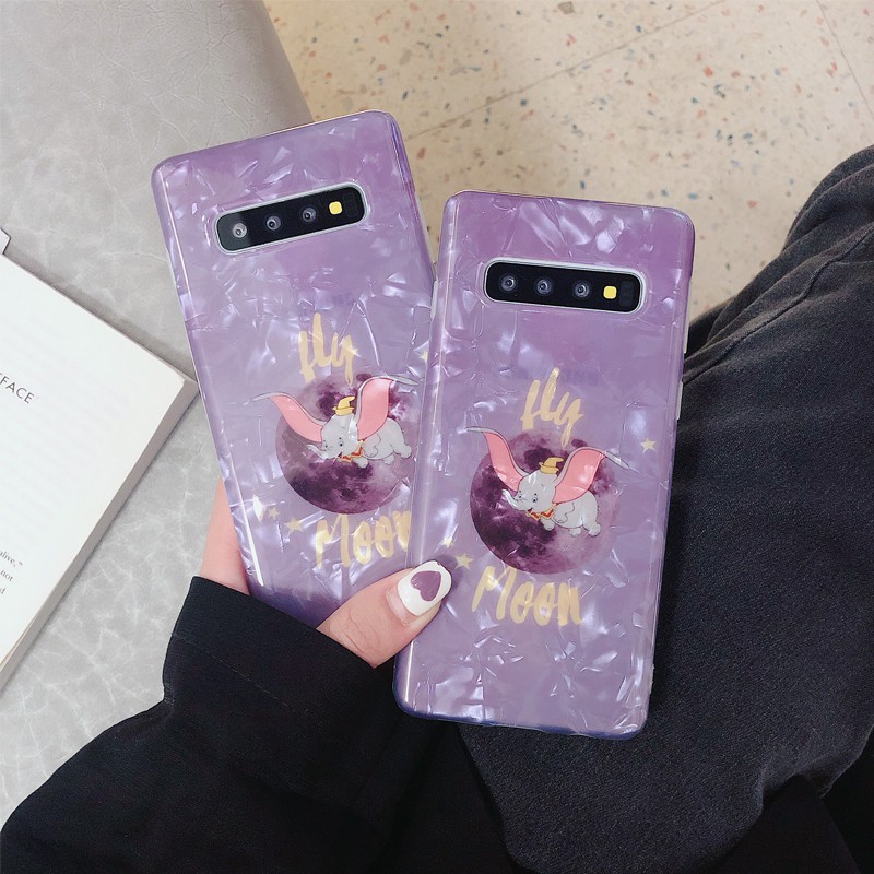 Samsung Galaxy S8 S9 S10 Plus S10+ Samsung Note 8 Note 9 case cute dumbo cover